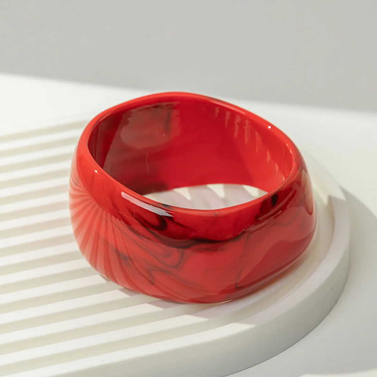 RED SMEAR RESIN BANGLE