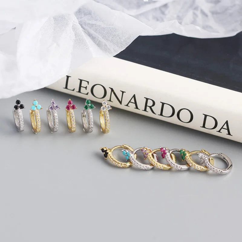 FLOWER GARDEN HOOP EARRINGS