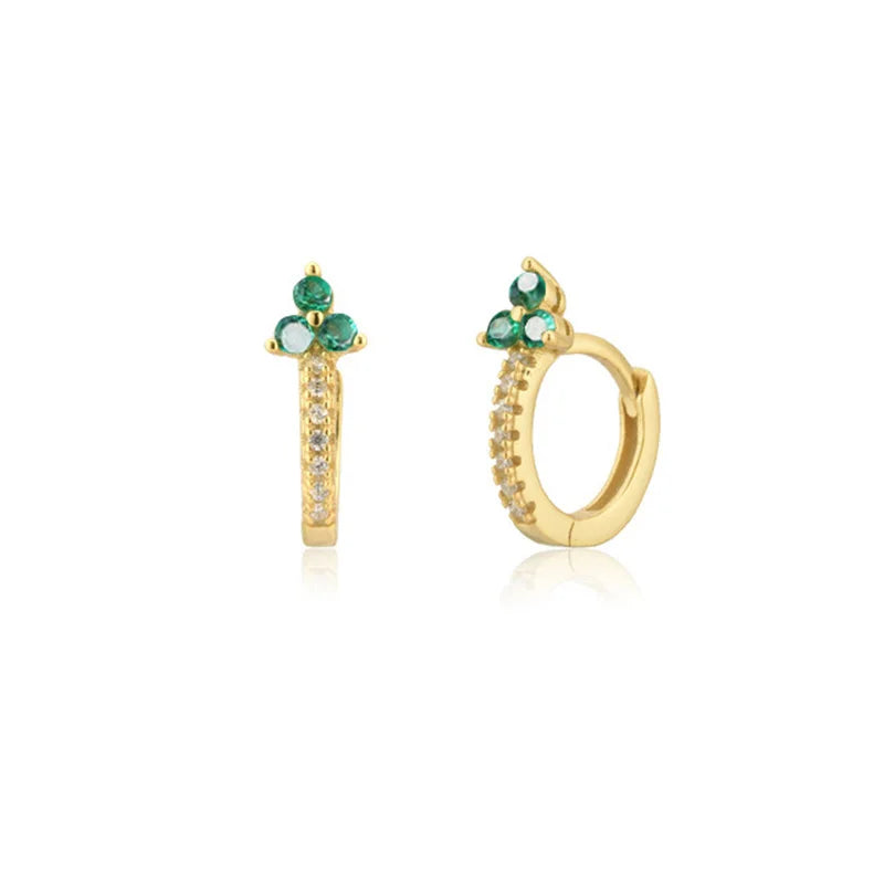 FLOWER GARDEN HOOP EARRINGS