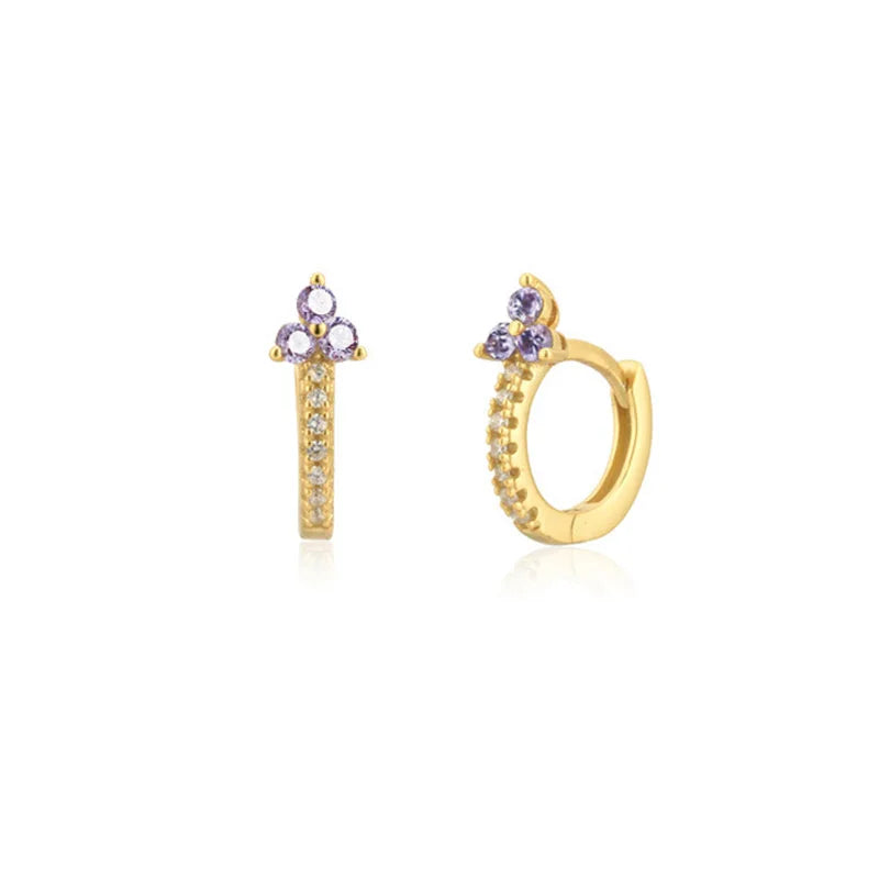 FLOWER GARDEN HOOP EARRINGS