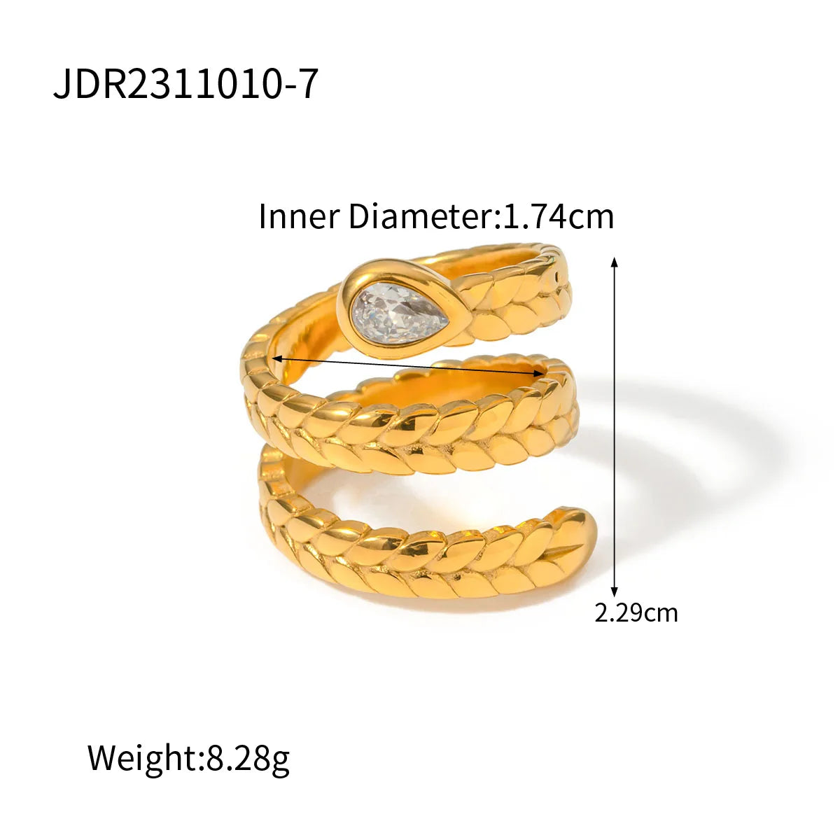 LUCKY LOVE  LAYERED RING