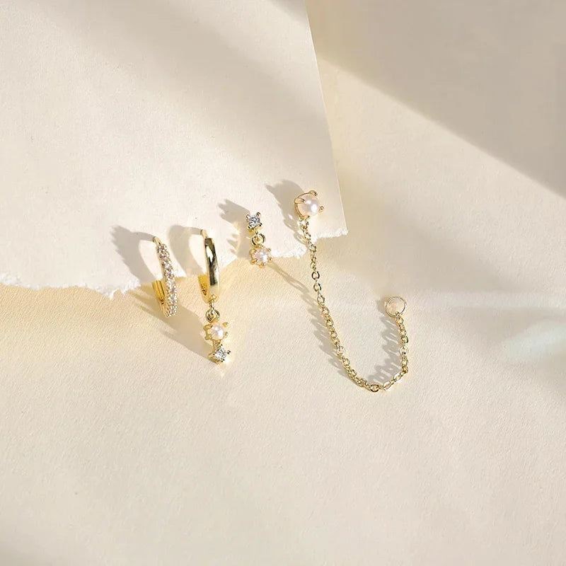 ALL 4 YOU EARRING SET (GOLD PLATED)