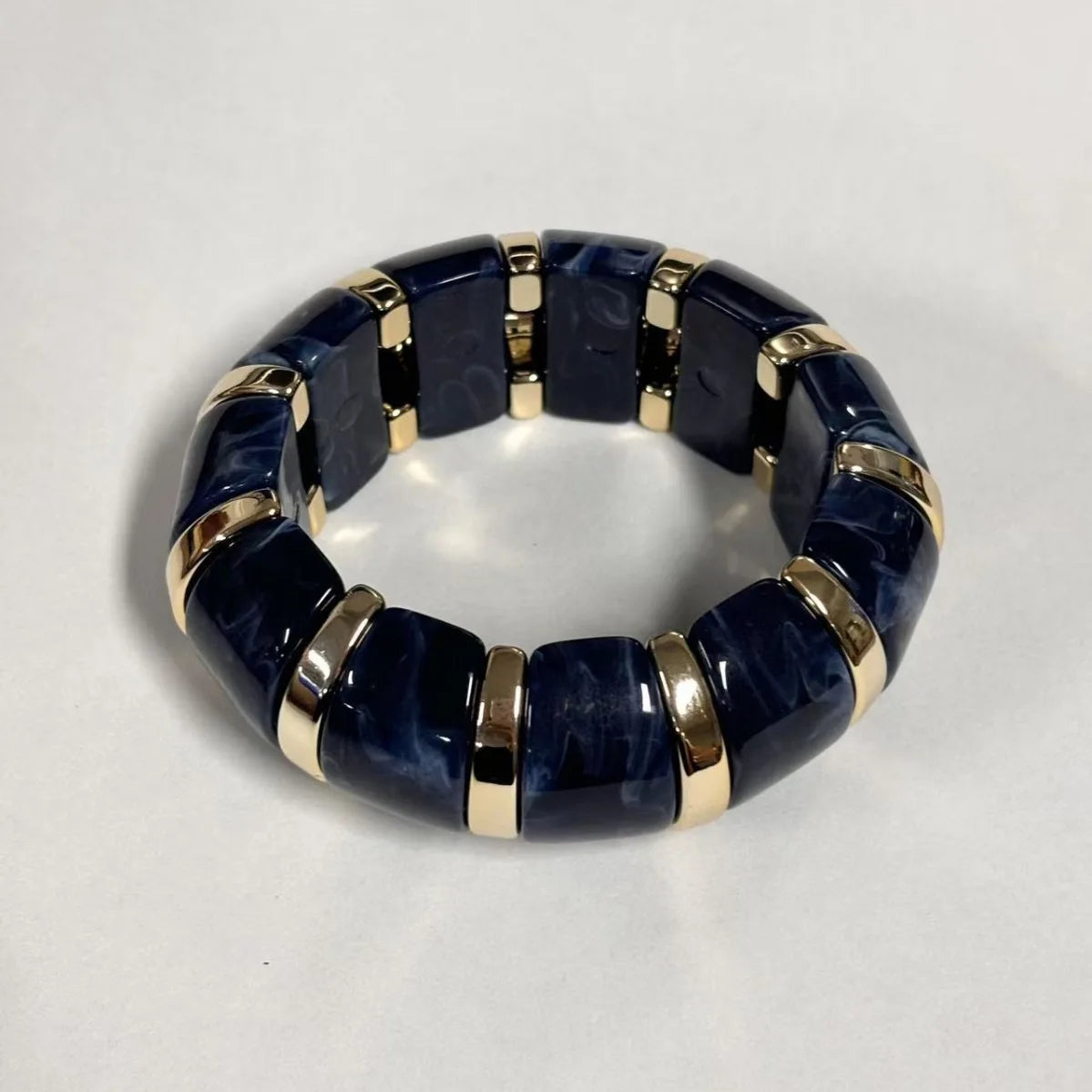 MARBLE LOVE  RESIN X ELASTIC BANGLE