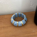 MARBLE LOVE  RESIN X ELASTIC BANGLE
