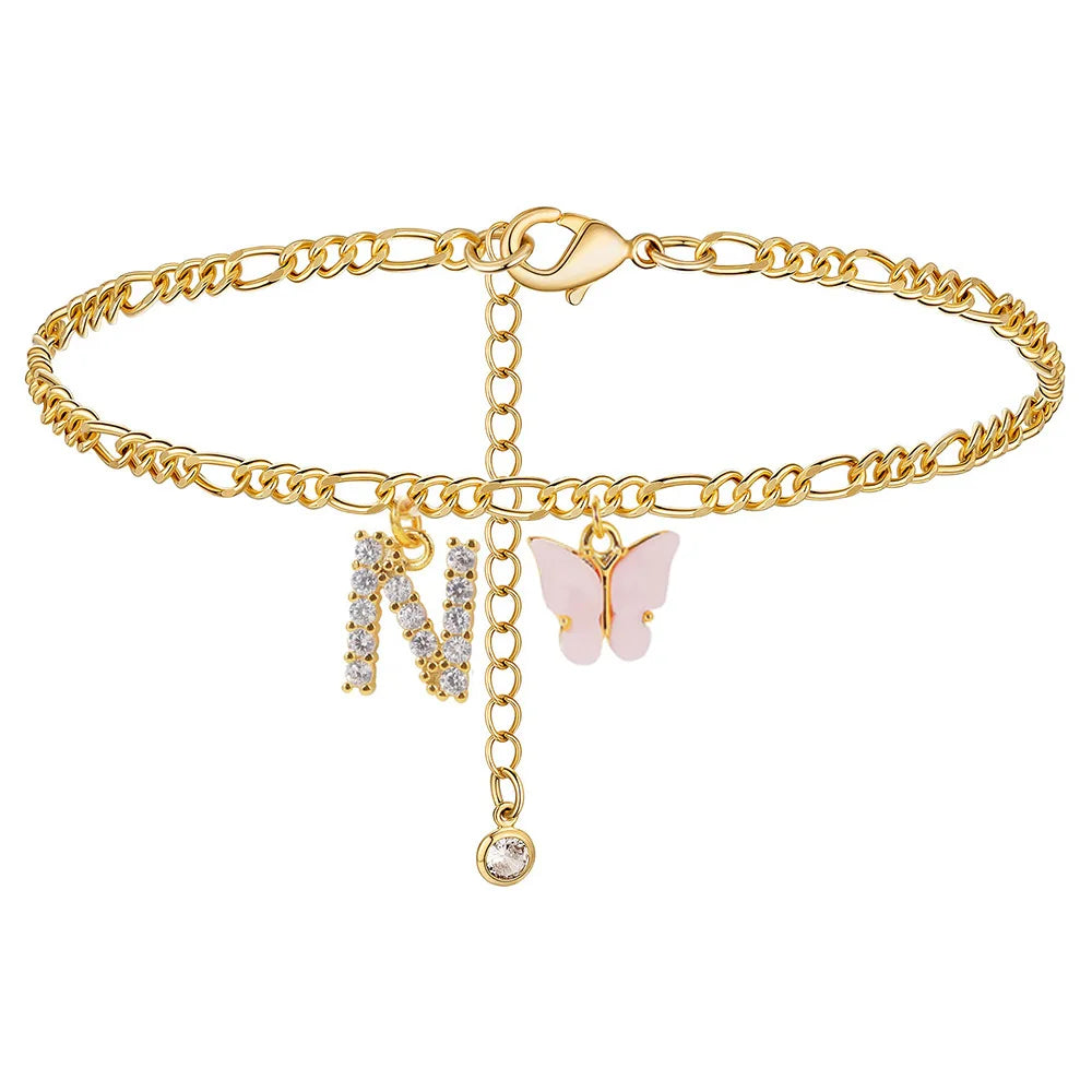 A-Z  BUTTERFLY ANKLET