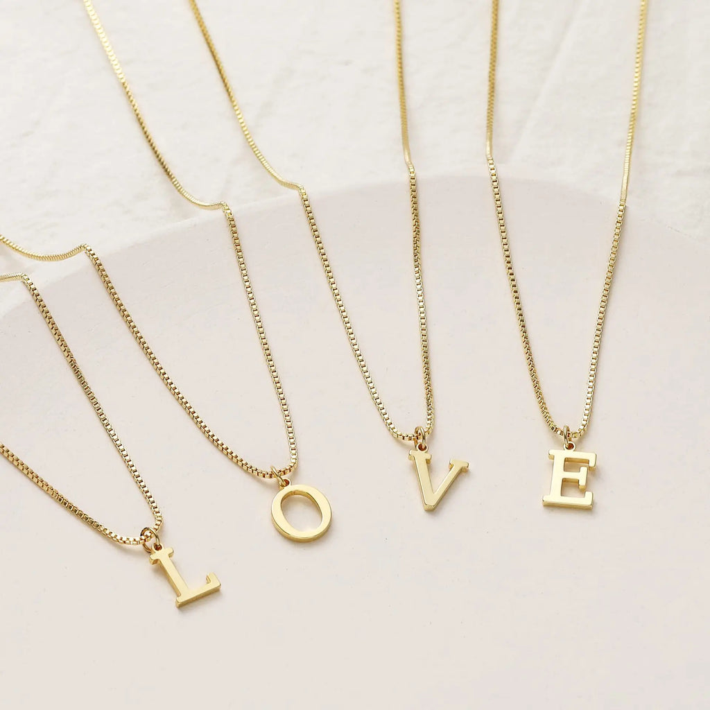 MINIMALIST A-Z INITIAL NECKLACE