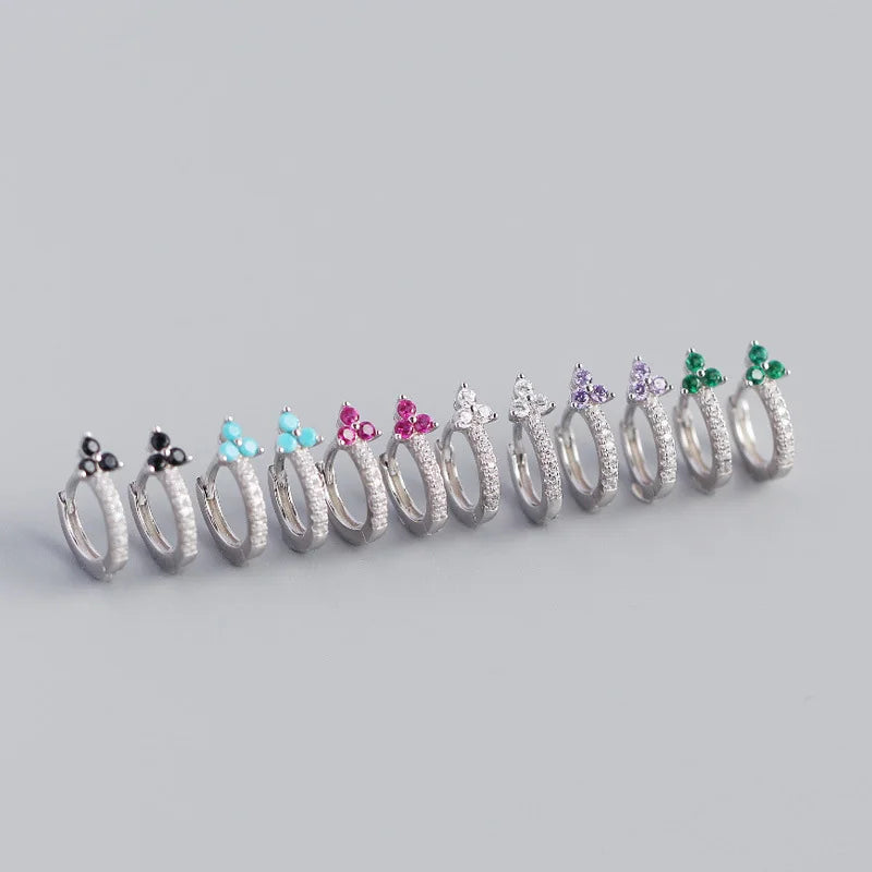 FLOWER GARDEN HOOP EARRINGS