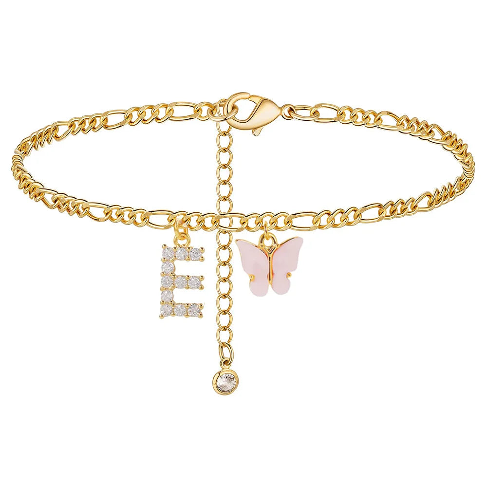A-Z  BUTTERFLY ANKLET