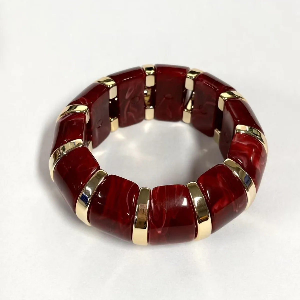 MARBLE LOVE  RESIN X ELASTIC BANGLE