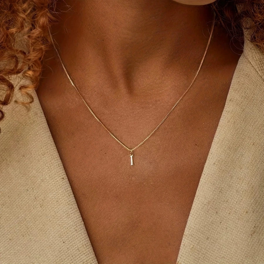MINIMALIST A-Z INITIAL NECKLACE