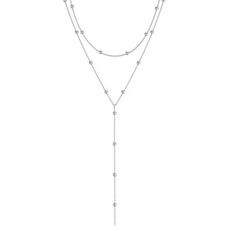 DOUBLE TROUBLE TASSEL CHAIN