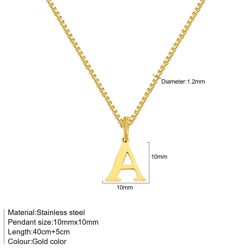 MINIMALIST A-Z INITIAL NECKLACE