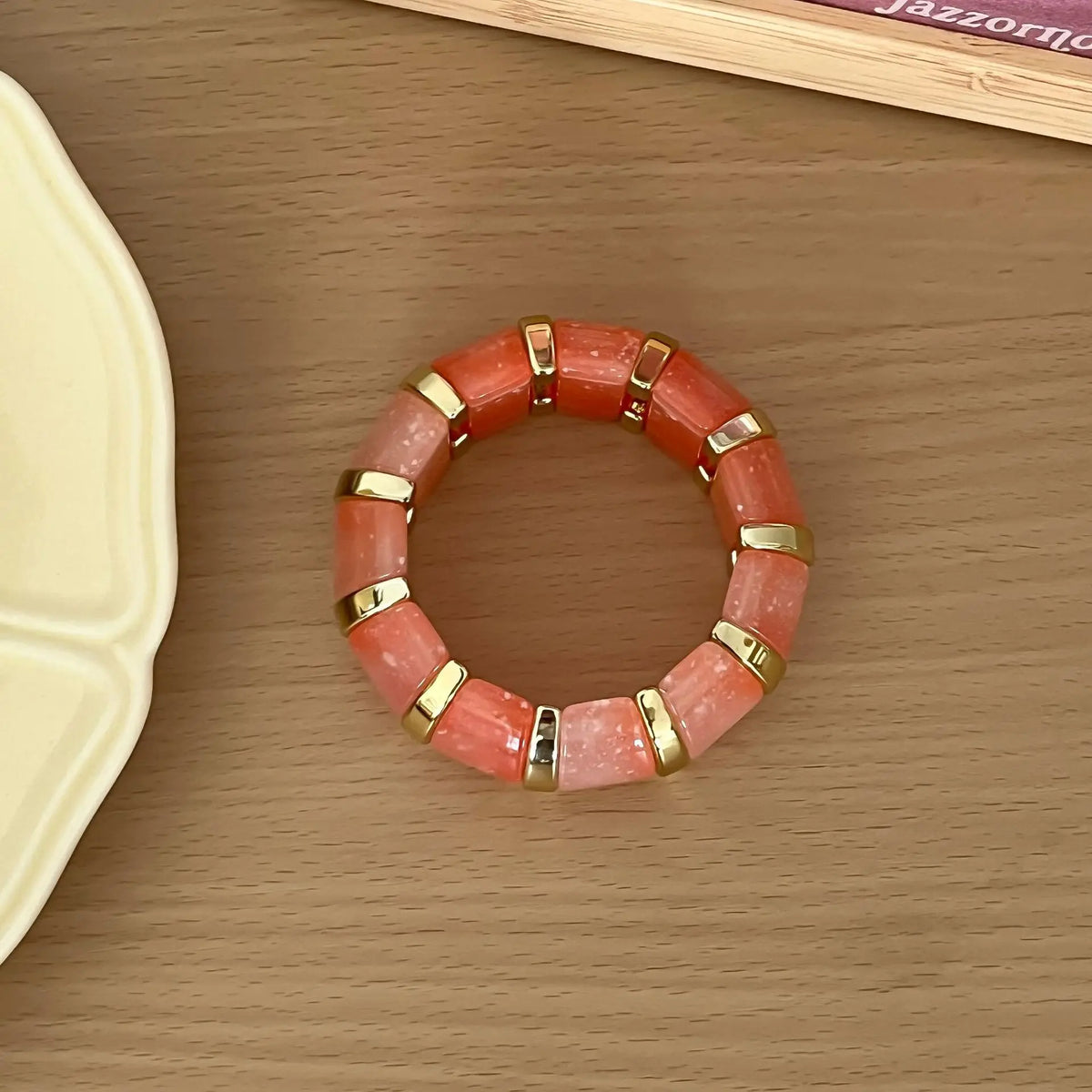 MARBLE LOVE  RESIN X ELASTIC BANGLE