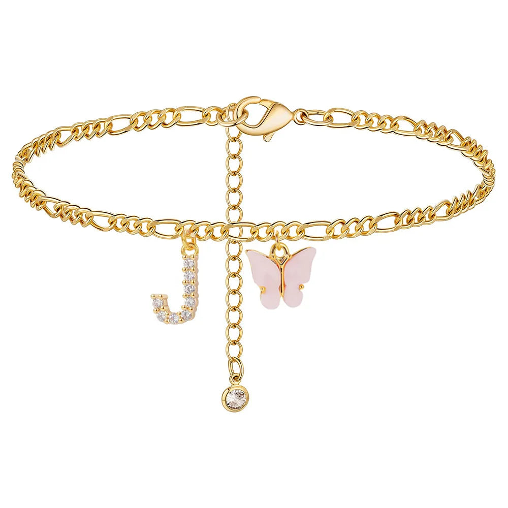 A-Z  BUTTERFLY ANKLET