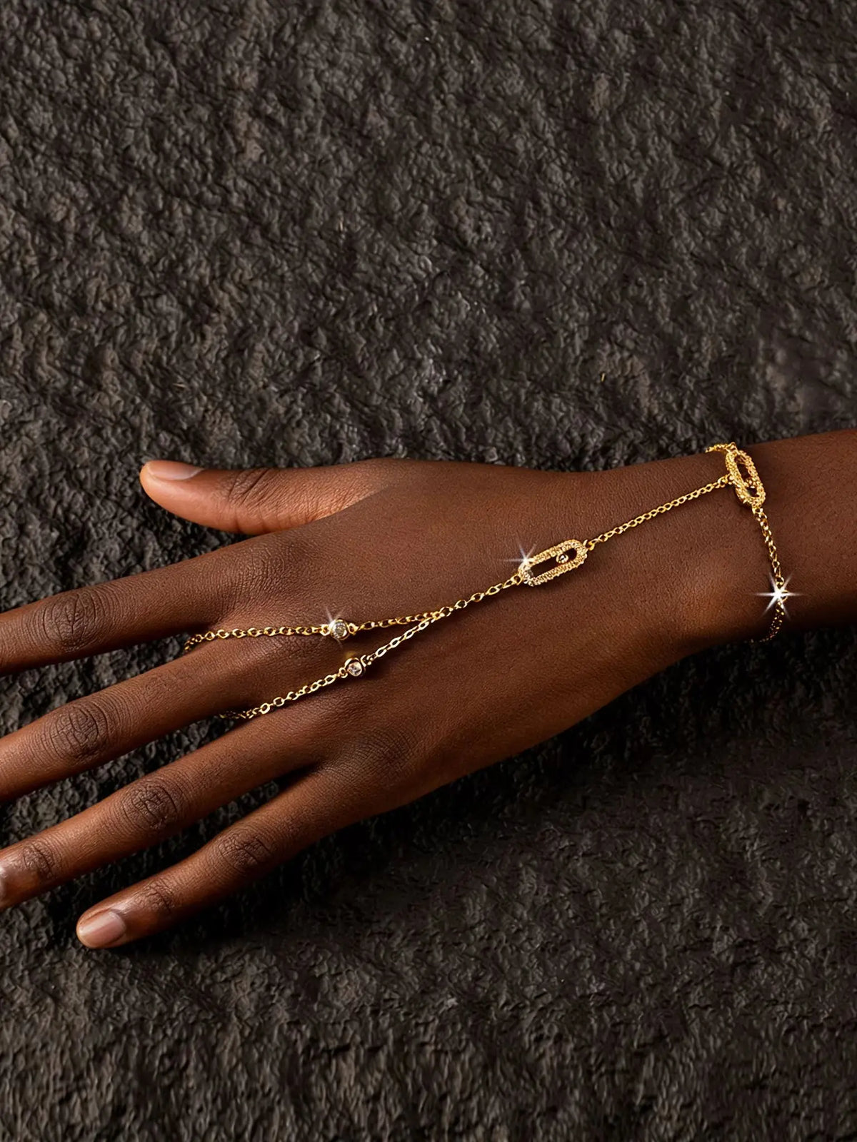 MERCI FINGER BRACELET
