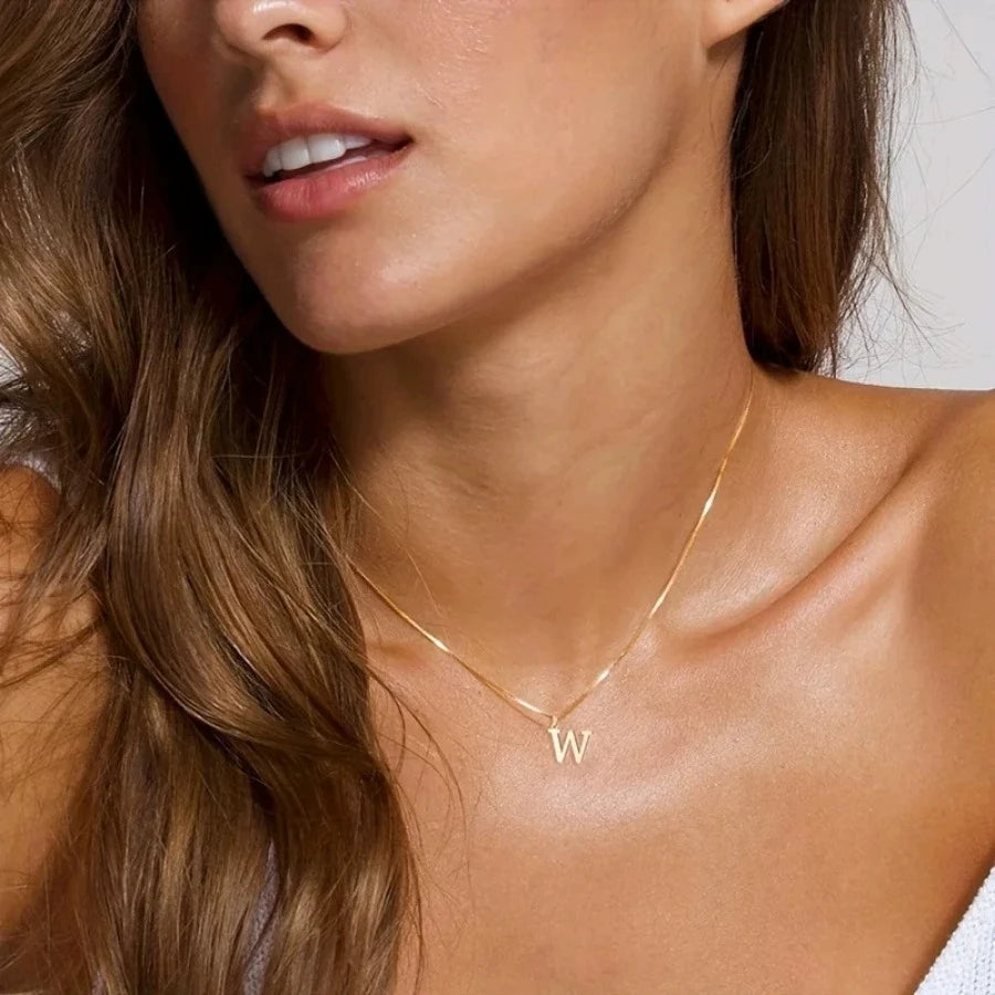 MINIMALIST A-Z INITIAL NECKLACE