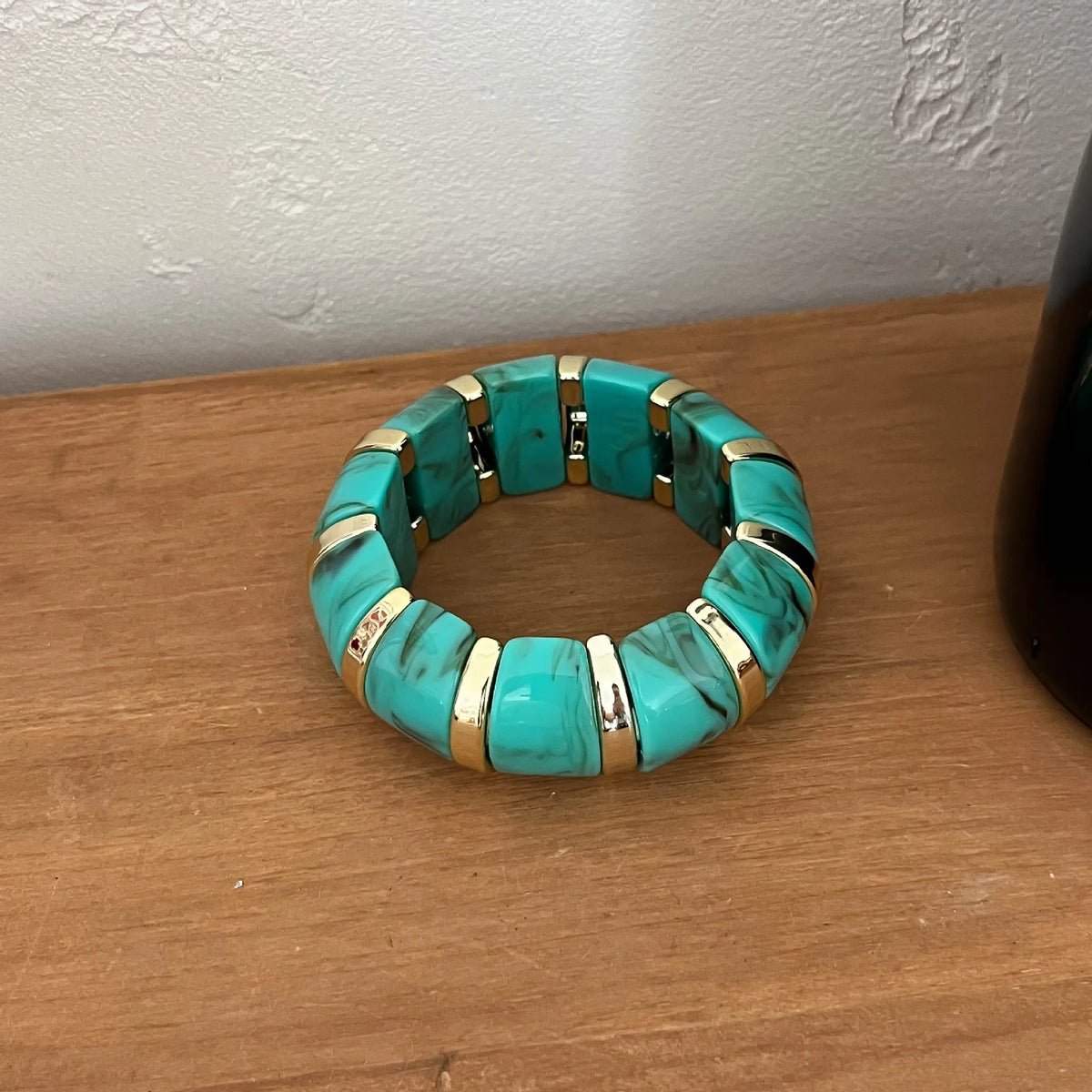 MARBLE LOVE  RESIN X ELASTIC BANGLE