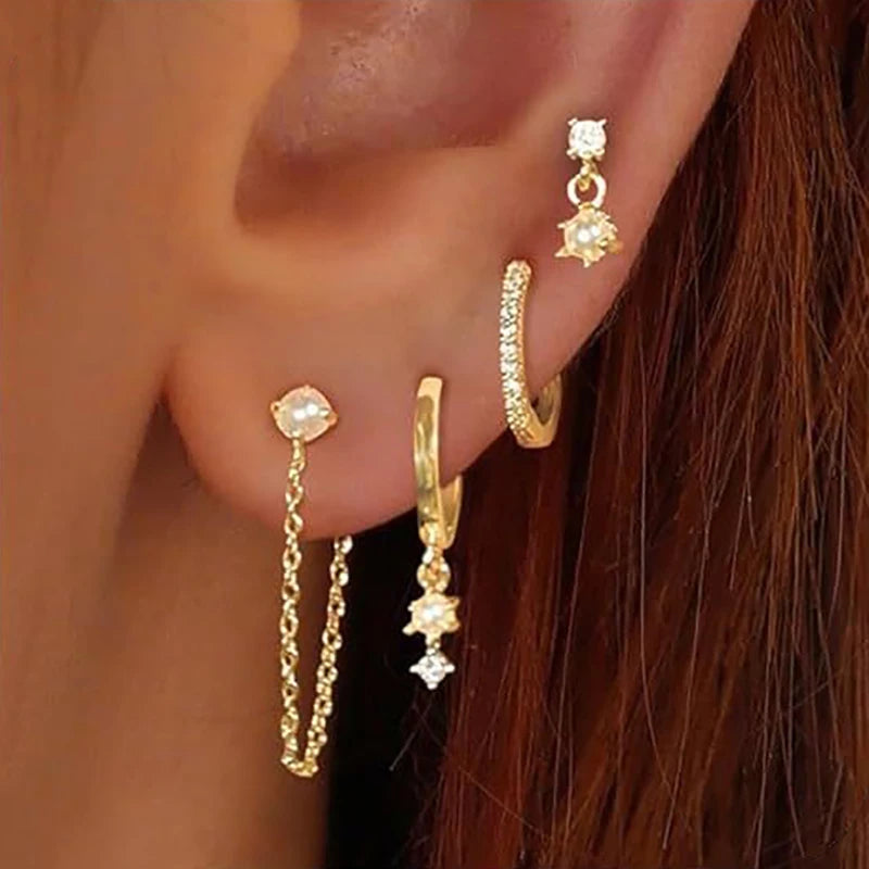 ALL 4 YOU EARRING SET (GOLD PLATED)
