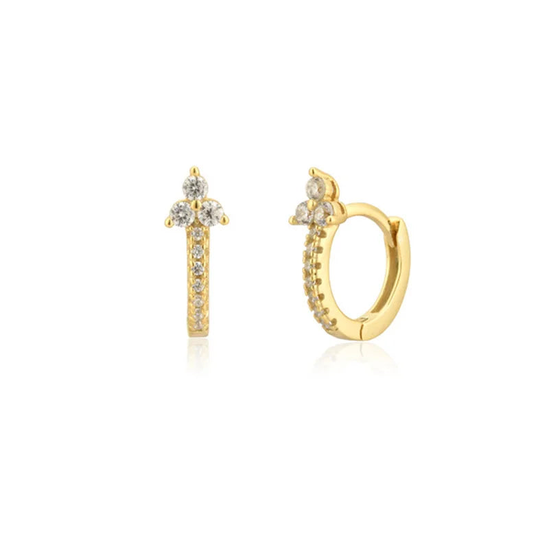 FLOWER GARDEN HOOP EARRINGS