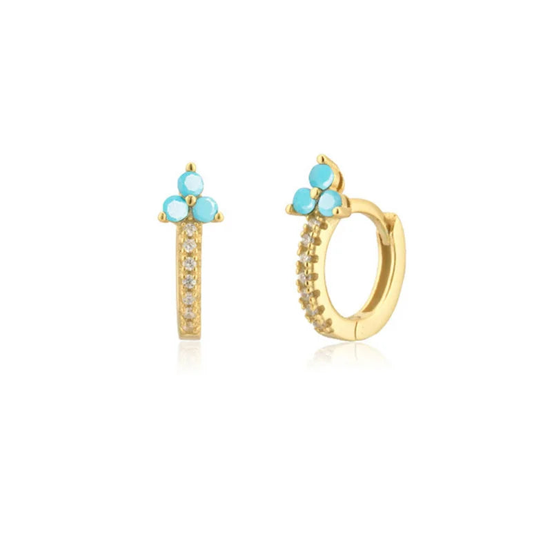 FLOWER GARDEN HOOP EARRINGS