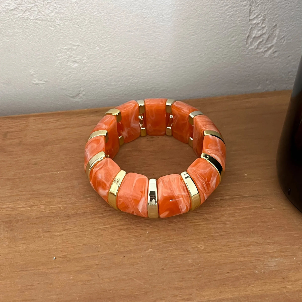MARBLE LOVE  RESIN X ELASTIC BANGLE