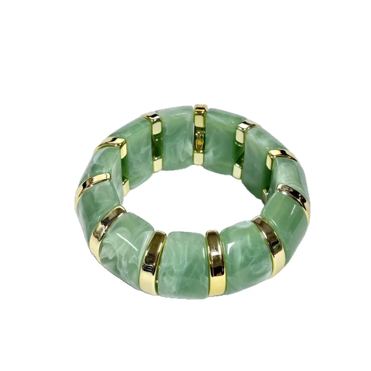 MARBLE LOVE  RESIN X ELASTIC BANGLE