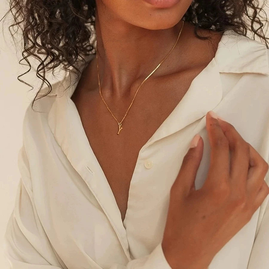 MINIMALIST A-Z INITIAL NECKLACE