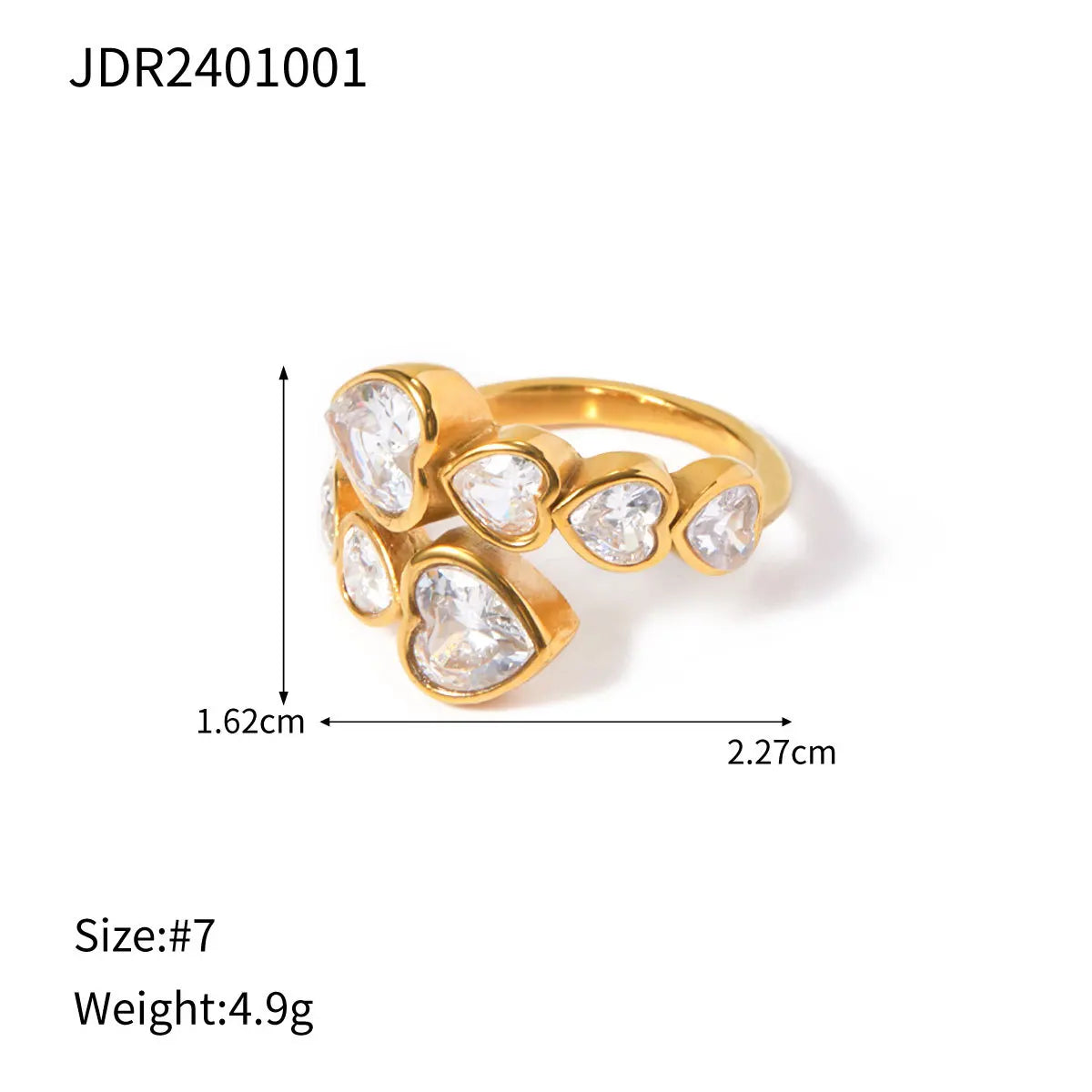 LUCKY LOVE  LAYERED RING