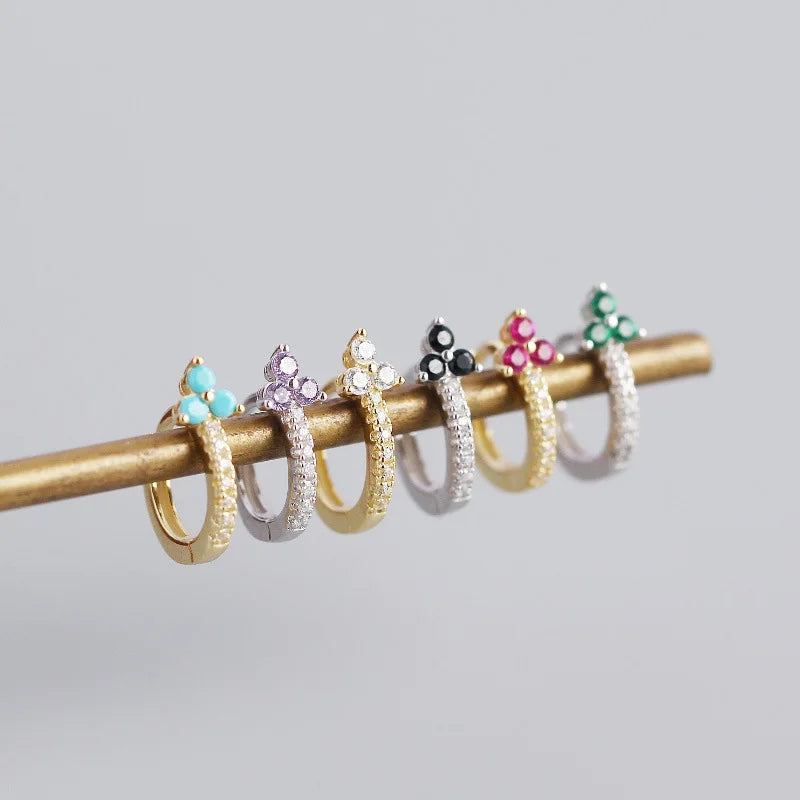 FLOWER GARDEN HOOP EARRINGS