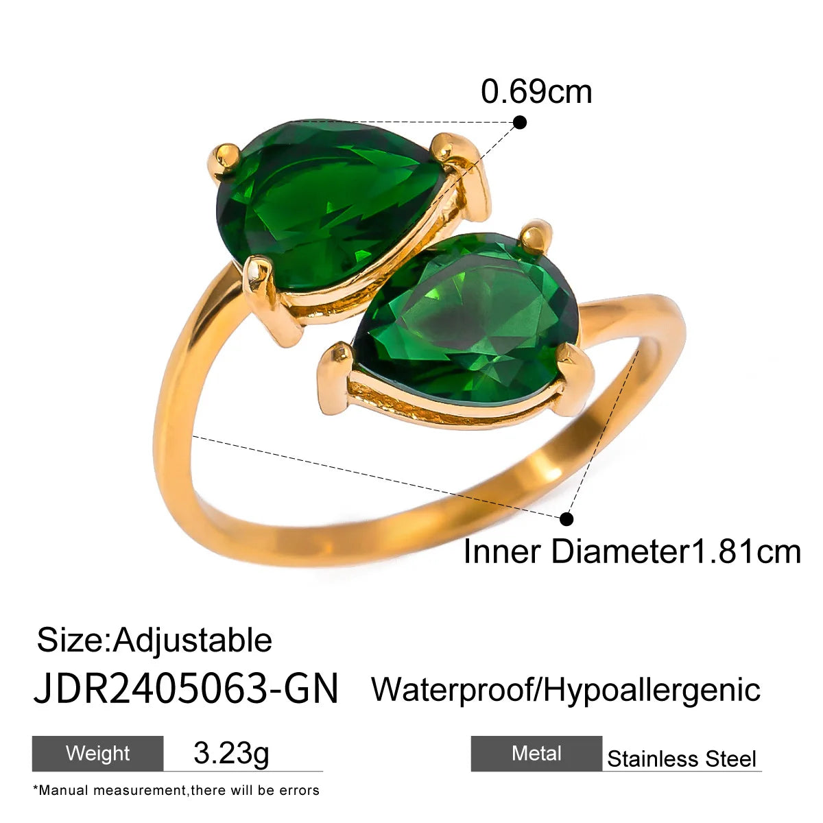 LUCKY LOVE  LAYERED RING