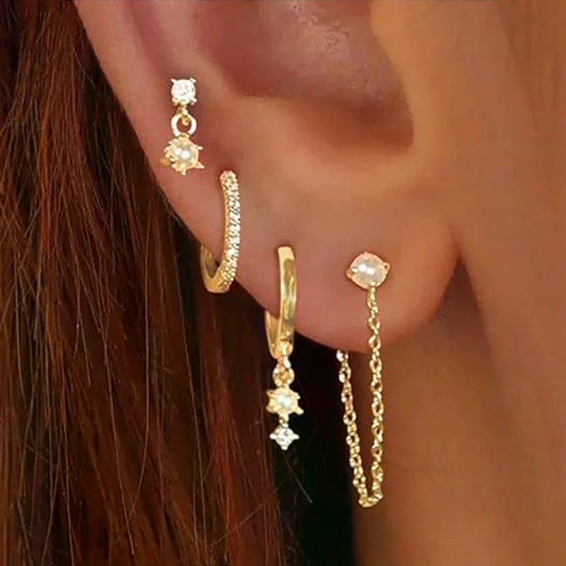 ALL 4 YOU EARRING SET (GOLD PLATED)