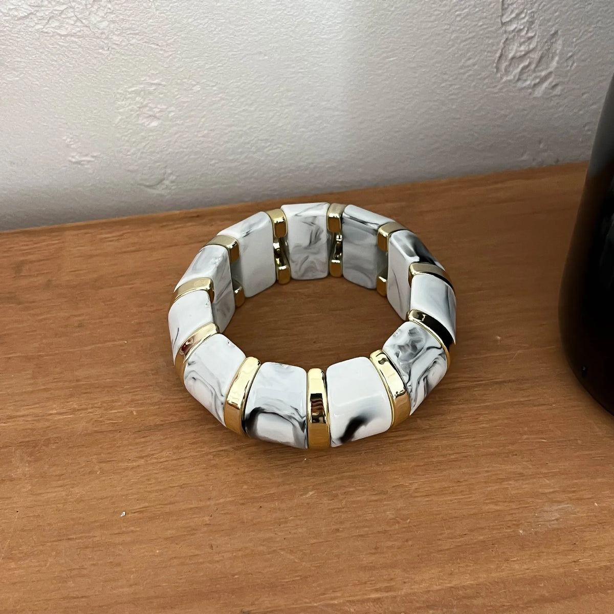 MARBLE LOVE  RESIN X ELASTIC BANGLE