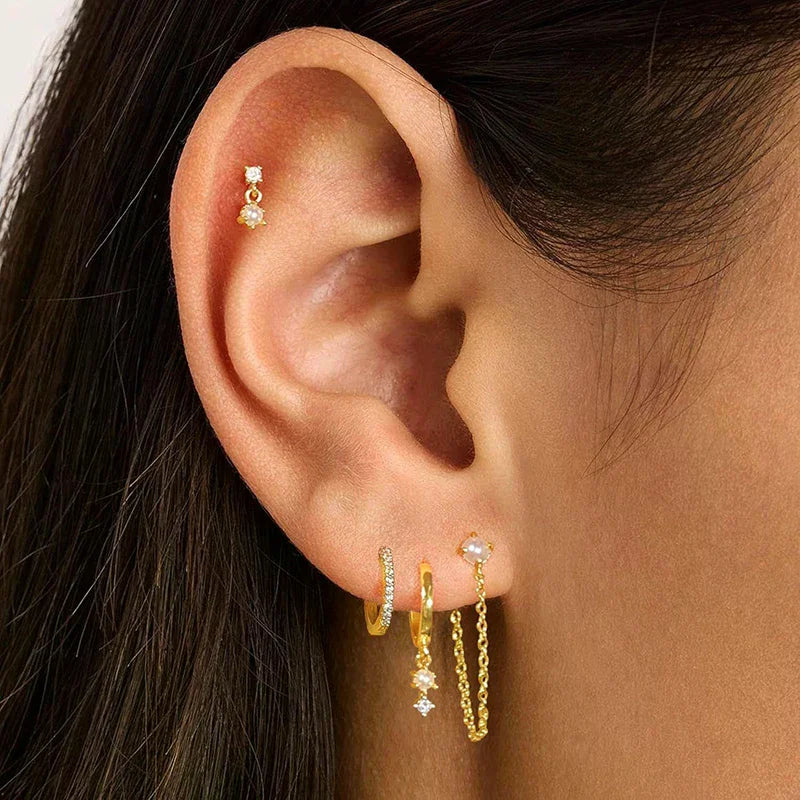 ALL 4 YOU EARRING SET (GOLD PLATED)