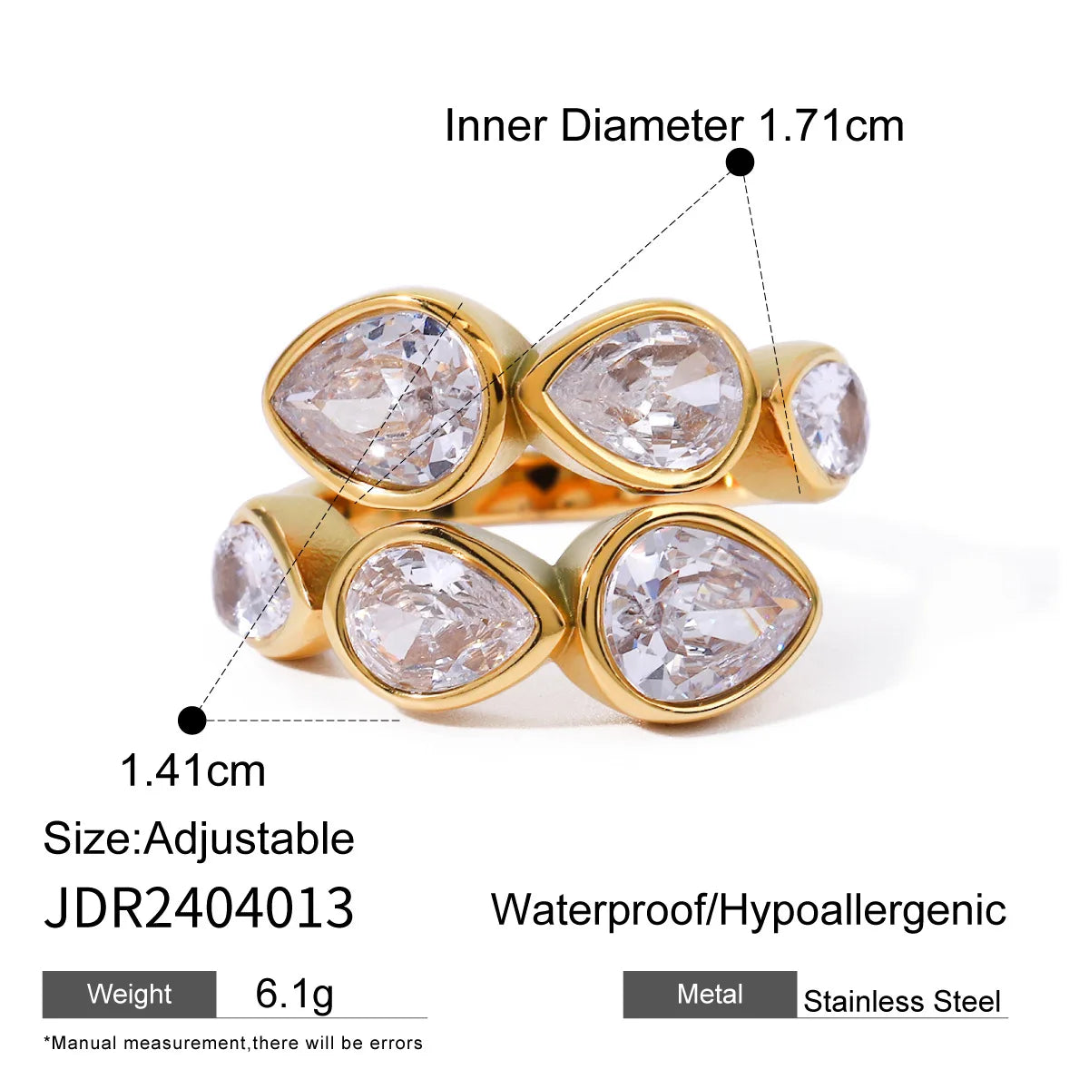 LUCKY LOVE  LAYERED RING