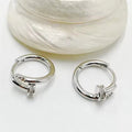 NAILED IT!  HOOP EARRINGS (14K GOLD PLATED)