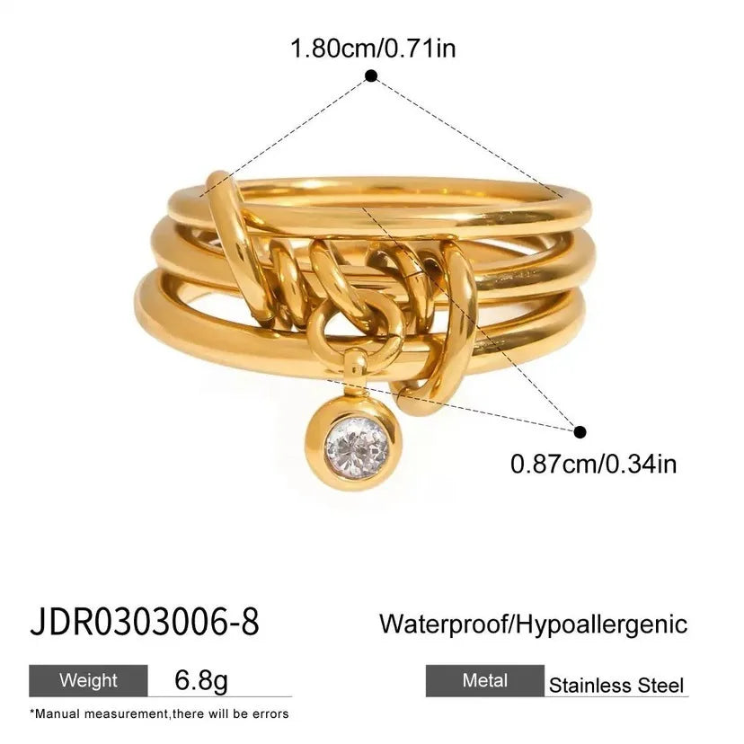 LUCKY LOVE  LAYERED RING