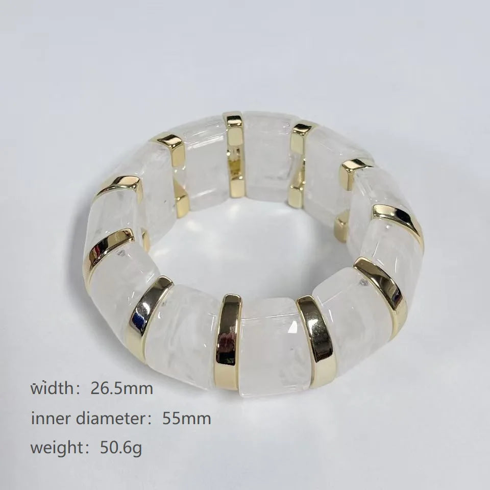 MARBLE LOVE  RESIN X ELASTIC BANGLE