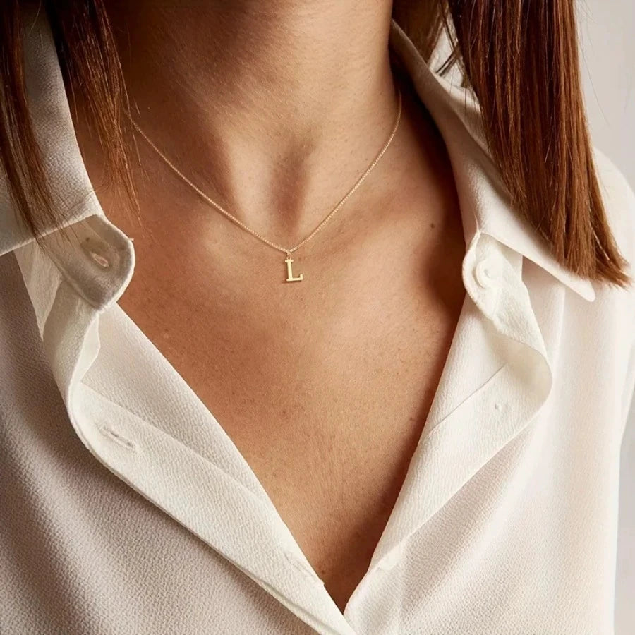 MINIMALIST A-Z INITIAL NECKLACE