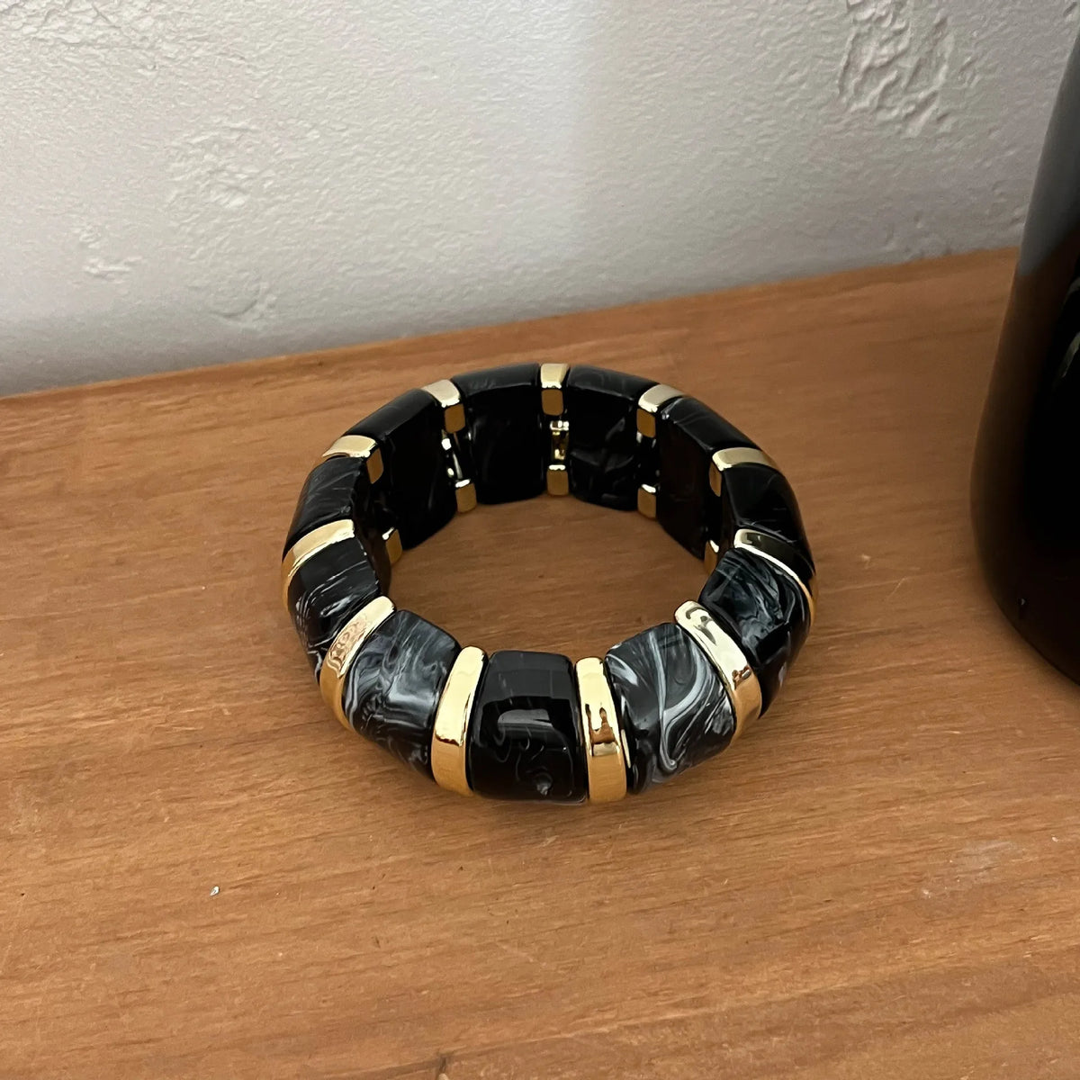 MARBLE LOVE  RESIN X ELASTIC BANGLE